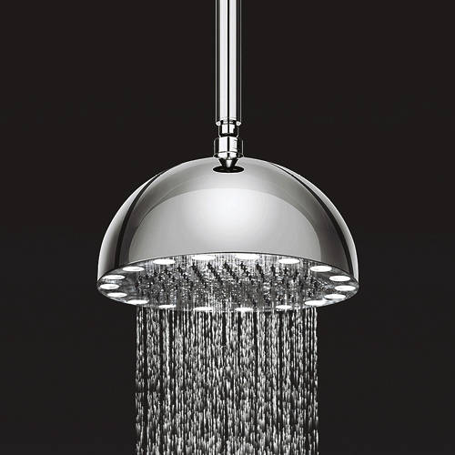 Larger image of Crosswater Illuminated Dynamo Round Shower Head & LED Lights (300mm).