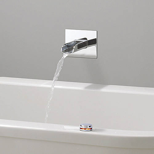 Larger image of Crosswater Solo Digital Showers Digital Filler With Waterfall Bath Spout.