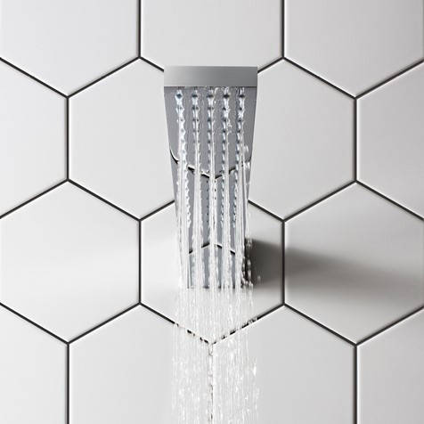 Larger image of Crosswater Zion Wall Mounted Shower Head (Chrome).