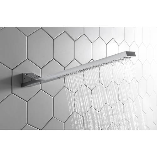 Example image of Crosswater Zion Wall Mounted Shower Head (Chrome).