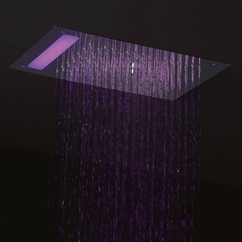 Larger image of Crosswater Illuminated Revive Mini Shower Head & LED Lights (300x200mm).