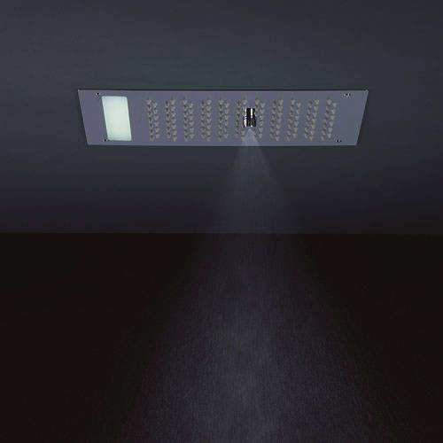 Example image of Crosswater Illuminated Revive Mini Shower Head & LED Lights (300x200mm).