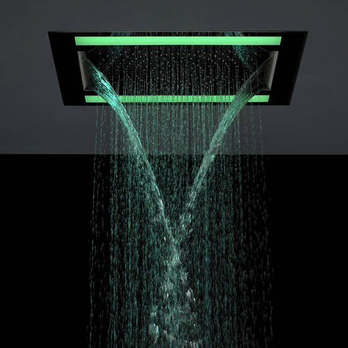 Larger image of Crosswater Illuminated Rio Revive Shower Head & LED Lights (600x400mm).