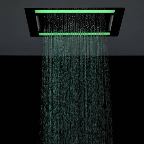 Example image of Crosswater Illuminated Rio Revive Shower Head & LED Lights (600x400mm).