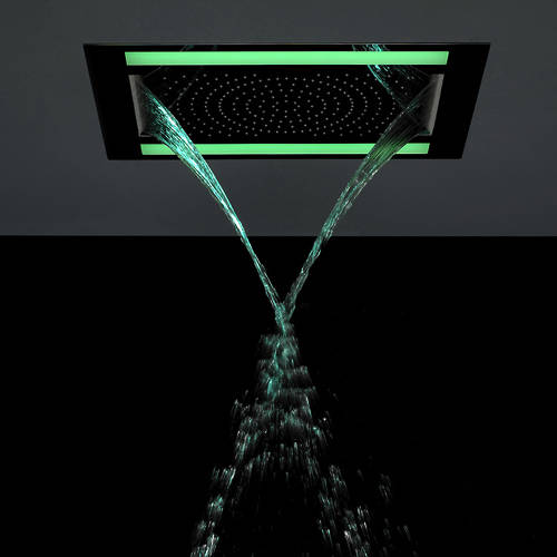 Example image of Crosswater Illuminated Rio Revive Shower Head & LED Lights (600x400mm).
