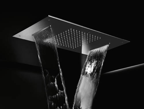 Example image of Crosswater Illuminated Multifunction Shower Head With LEDs 380x700mm.
