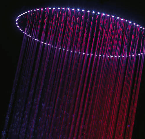 Larger image of Crosswater Illuminated Rio Spectrum LED Shower Head (400mm diameter).