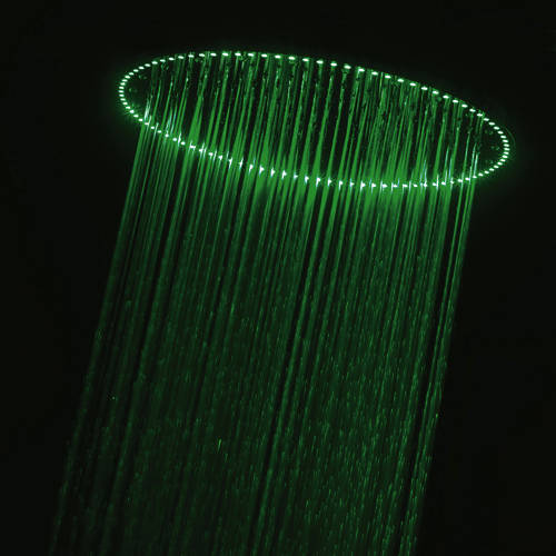 Example image of Crosswater Illuminated Rio Spectrum LED Shower Head (400mm diameter).