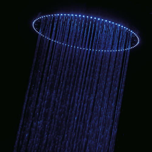 Example image of Crosswater Illuminated Rio Spectrum LED Shower Head (400mm diameter).