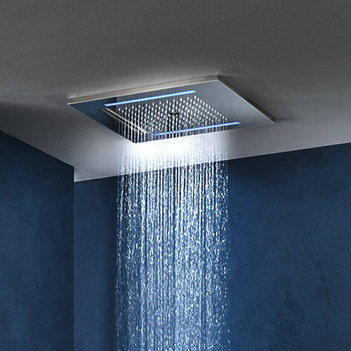Larger image of Crosswater Revive LED Chromotherapy Shower Head 500x500 (3 Mode).