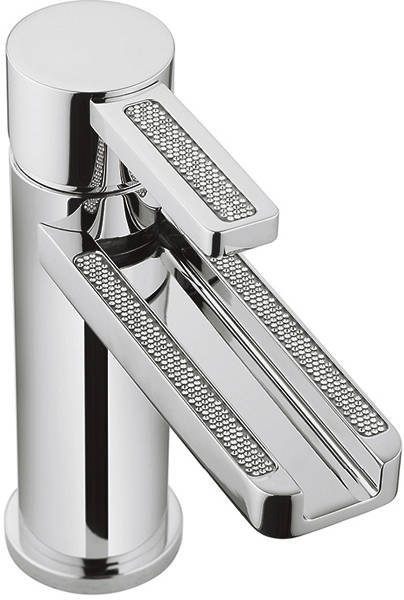 Example image of Crosswater Gallery Glitter Waterfall Basin Mixer Tap With Lever Handle.