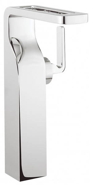Larger image of Crosswater KH Zero 1 Tall Basin Mixer Tap With Lever Handle (Chrome).