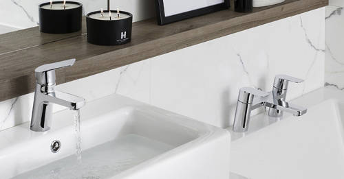Example image of Crosswater KH Zero 6 Basin Mixer Tap With Lever Handle (Chrome).
