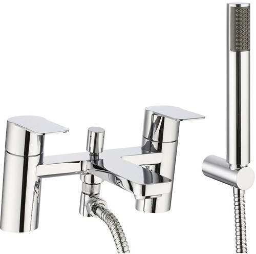 Larger image of Crosswater KH Zero 6 Bath Shower Mixer Tap With Kit (Chrome).