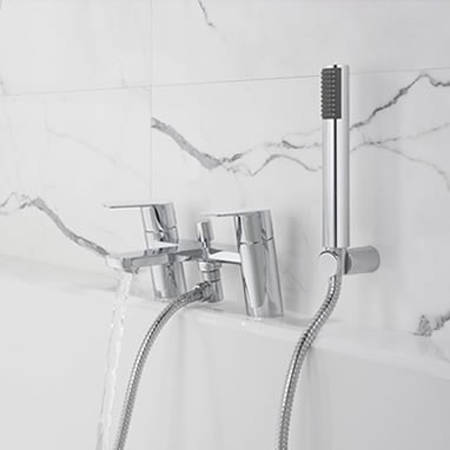 Example image of Crosswater KH Zero 6 Bath Shower Mixer Tap With Kit (Chrome).