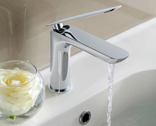 Example image of Crosswater KH Zero 2 Basin & Bidet Mixer Taps Pack With Lever Handles.