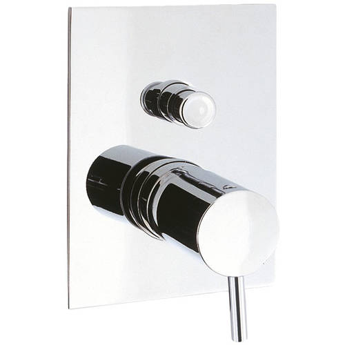 Larger image of Crosswater Kai Lever Showers Manual Shower Valve With Diverter (2 Outlets, Chrome).