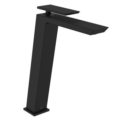 Larger image of Crosswater Limit Tall Mono Basin Mixer Tap (Matt Black).