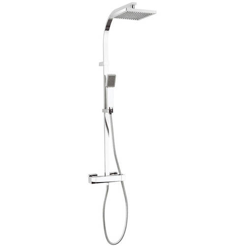 Larger image of Crosswater Planet Thermostatic Bar Shower Valve With Rigid Riser Kit.