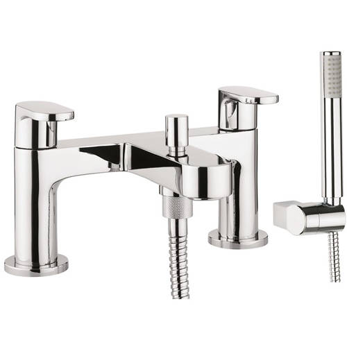 Larger image of Crosswater Style Bath Shower Mixer Tap With Kit (Chrome).