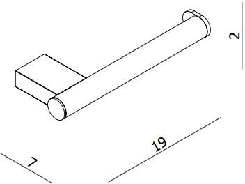 Technical image of Crosswater Mike Pro Wall Mounted Bathroom Accessories Set (Pack A3).