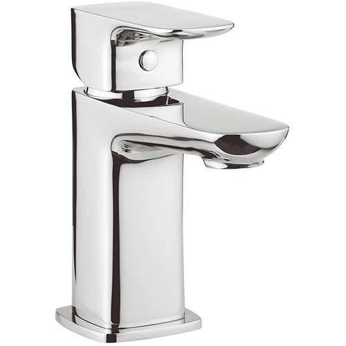 Larger image of Crosswater Serene Mini Basin Mixer Tap With Waste (Chrome).