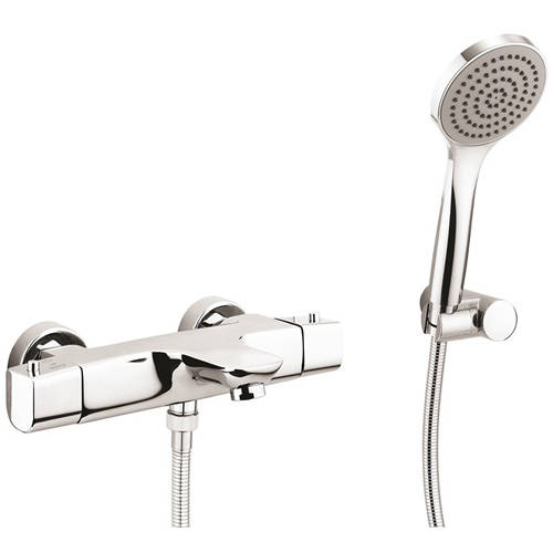Larger image of Crosswater North Wall Mounted Bath Shower Mixer Tap & Kit (Chrome).