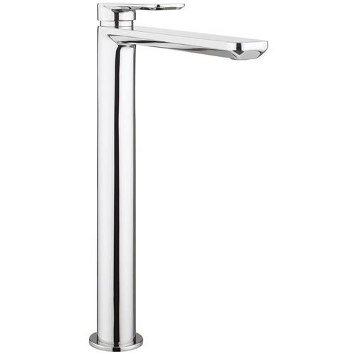 Larger image of Crosswater Pier Tall Basin Mixer Tap (Chrome).