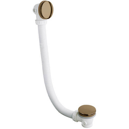 Larger image of Crosswater Industrial Click Clack Bath Waste (Unlac Brushed Brass).