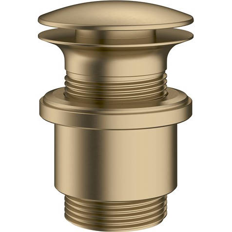 Larger image of Crosswater MPRO Unslotted Click Clack Basin Waste (Brushed Brass).
