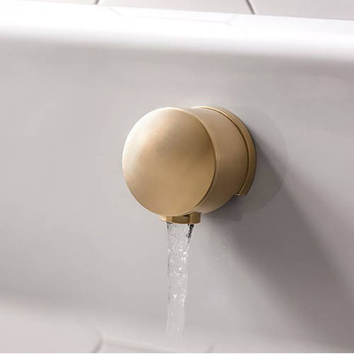 Example image of Crosswater MPRO Bath Filler Waste With Overflow (Brushed Brass).