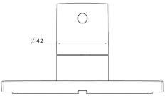 Technical image of Crosswater MPRO Crossbox 2 Outlet Shower / Bath Valve (Matt White).