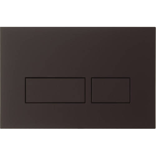 Larger image of Crosswater MPRO Flush Plate With Dual Buttons (Matt Black).