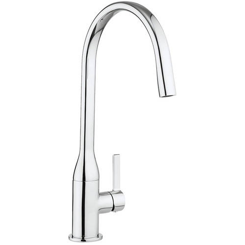 Larger image of Crosswater Kitchen Taps Svelte Side Lever Kitchen Tap (Chrome).