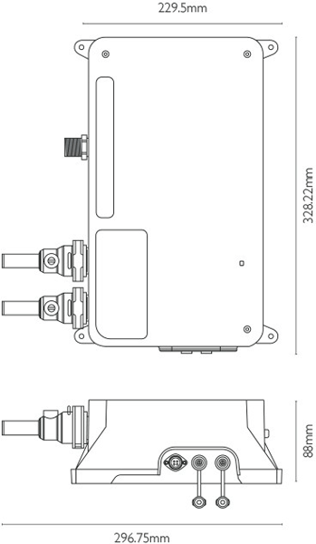 Technical image of Crosswater Belgravia Digital Digital Shower Valve Pack 8 (L-Head, LP).