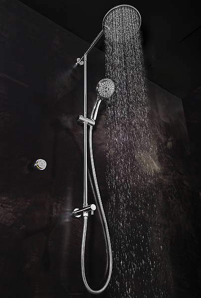 Larger image of Crosswater Solo Digital Showers Digital Shower, Rigid Riser & Round Head.