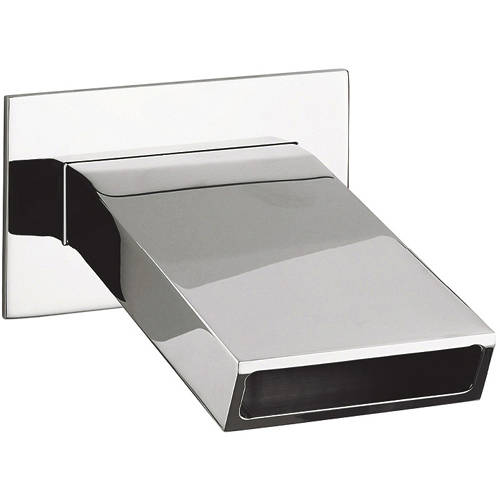 Larger image of Crosswater Bath Spouts Slip Waterfall Bath Filler Spout (Chrome).