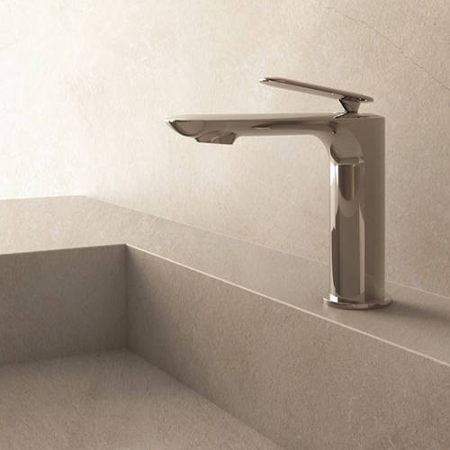 Example image of Crosswater Huck Mono Basin Mixer Tap With Lever Handle (Chrome).