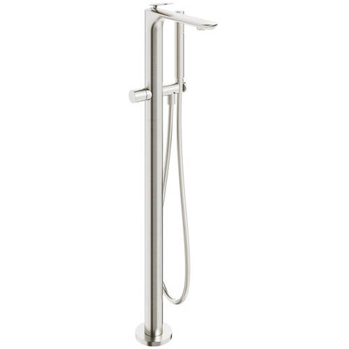 Larger image of Crosswater Huck Floorstanding Bath Shower Mixer Tap (Br Metallic).