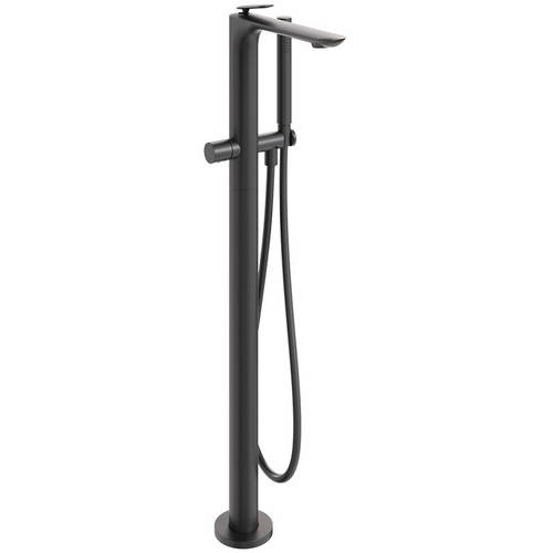 Larger image of Crosswater Huck Floorstanding Bath Shower Mixer Tap (M Black).