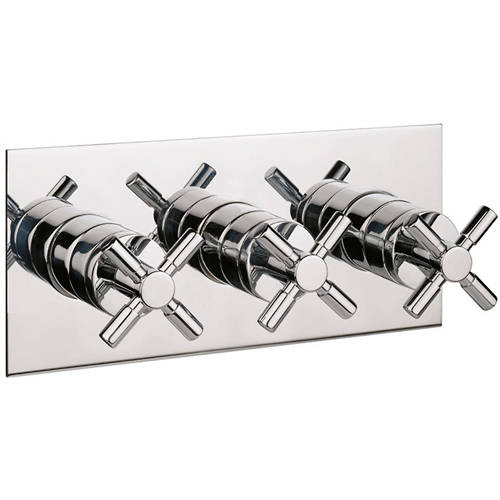 Larger image of Croswater Totti II Shower Valve With 3 Outlets & Diverter (Chrome).