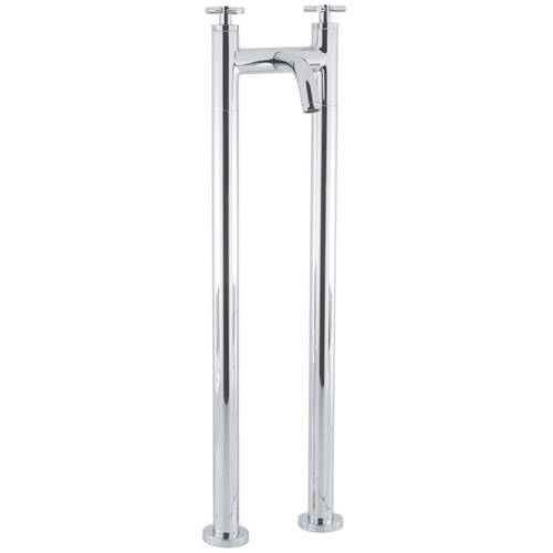 Larger image of Croswater Totti II Bath Filler Tap With Legs (Chrome).