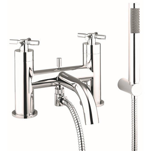 Larger image of Croswater Totti II Bath Shower Mixer Tap With Kit (Chrome).