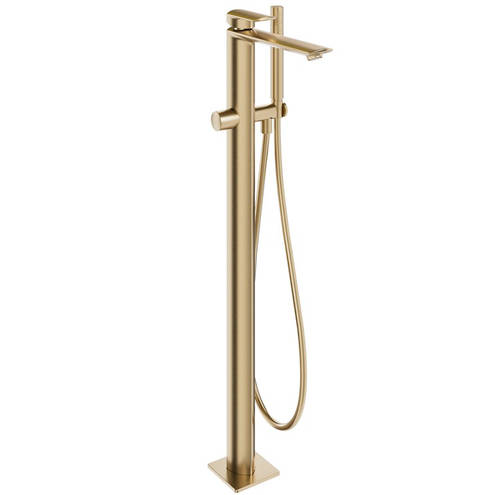 Larger image of Crosswater Varda Floorstanding Bath Shower Mixer Tap (Br Brass).