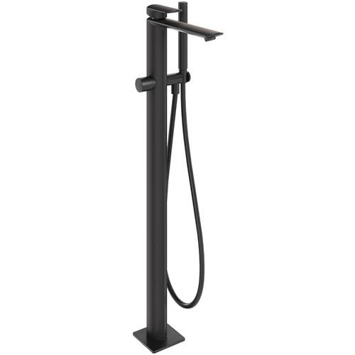 Larger image of Crosswater Varda Floorstanding Bath Shower Mixer Tap (M Black).