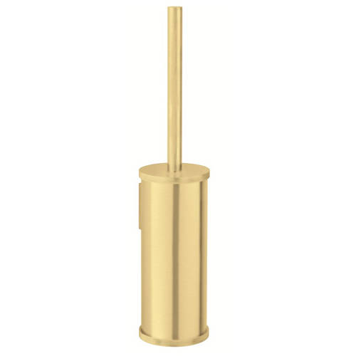 Larger image of Crosswater UNION Wall Mounted Toilet Brush & Holder (Brushed Brass).