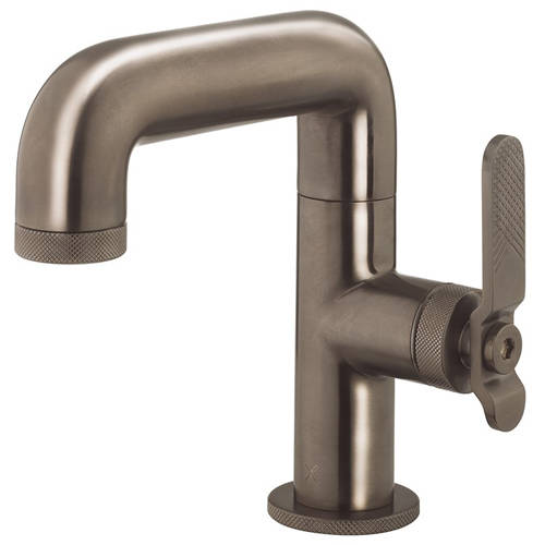 Larger image of Crosswater UNION Basin Mixer Tap With Lever Handle (Brushed Black).