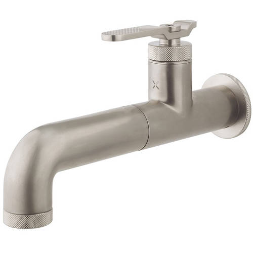 Larger image of Crosswater UNION Single Hole Wall Mounted Basin Mixer Tap (Brushed Nickel).