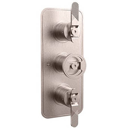 Larger image of Crosswater UNION Thermostatic Shower Valve (3 Outlets, Brushed Nickel).
