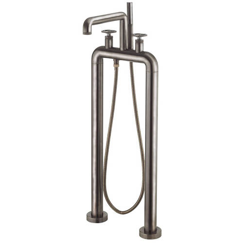 Larger image of Crosswater UNION Free Standing BSM Tap With Wheel Handles (B Black).